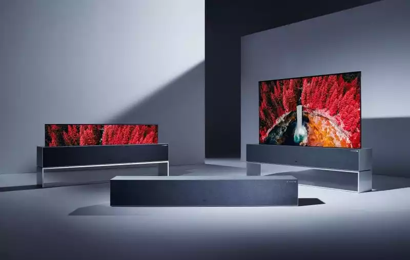 LG Display Announces OLED TV Rolling Down from Ceiling