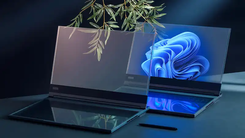 The transparent laptop that Lenovo brought to MWC2024 merges "real and virtual" with the help of AI - here's how